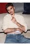 Men's Brand Logo Cream Sweater Suitable for Daily Use - 4