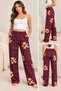 Women's Red Plaid Checkered Teddy Bear Patterned Elastic Waist Comfortable Cut Long Pajama Bottoms - 4