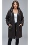 Women's Top with Pockets, Hooded, Front Zippered Cardigan