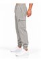 Men's Ribbed Cuffed Sweatpants with Inside Cargo Pockets - 3