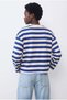 Navy Blue Long Sleeve Boxy T-Shirt - 3