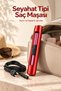 Travel Type Corded Hair Curler with Curling and Straightening Features