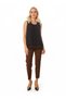 Elastic waist tight leg trousers