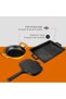 Cast Iron Toast and Grill Set 3-Piece Toast Master - 7