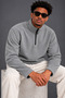 Men's Half Zipper High Collar 3-Piece Fleece - 5
