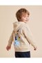 Boys Beige Bluey Zip-Up Hooded Sweatshirt - 4