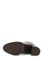 Women's Brown Zippered Thick Heeled Boots - 7