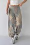 Women's Camouflage Patterned Drawstring Pants with Adjustable Cuffs - 7