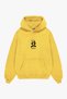 Basquiat Graffiti Yellow Oversize Hoodie - 2