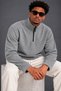 Men's Half Zipper High Collar 3-Piece Fleece - 3