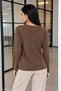 Women's Soft V-Neck Long Sleeve Blouse 6610 - 4