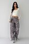 Women's Camouflage Patterned Drawstring Pants with Adjustable Cuffs - 4