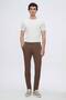 Slim Fit Mink Dobby Chino Trousers - 4