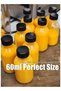 JoyousSto 12 Pack 2 oz (60ml) Small Glass Boston Round Bottles with Lids,Leak Proof Mini Travel Cont - 5