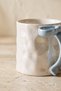 Ruban Bowknot Handle Luster Blue Ceramic Mug 350 ml Gift Coffee Cup - 5