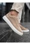 Ba0581 Men's Sneaker Daily Casual Sports Shoes Cream Suede White Sole - 6