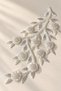 Bead and Sequin Embroidered Floral Branch Pattern Applique