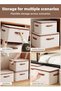 SOTEN 2 Pcs Large Clothes Organizers Storage Box with Lids, Foldable Storage Boxes with Handles, Was - 3