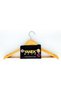 YANEK Solid Wood Hangers | Non-slip with Notches (Natural, 30) Natural 40cm - 4