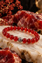 Red Agate Natural Stone Bracelet Unisex Women Men Evil Eye Protection Luck Energy Stone Special Design Size Options Available - 2