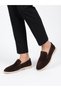 Brown Genuine Leather Stylish Comfortable Espadrille Men's Casual Shoes Loafer 6K020-217