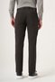 Khaki Side Pocket Textured Gabardine Slim Fit Cotton Chino Trousers 1003265155 - 4