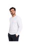 تي شيرت أساسي أبيض بأكمام طويلة M-L-XL-2XL - 2
