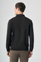 Brown Polo Collar Long Sleeve Knitted Comfort Fit Cotton Sweater 1012265162 - 5