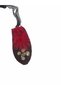 Statement Handmade Pendant from Elements – Red Feathers and Shells - 3