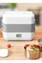 Haidue 2-Layer Portable Electric Food Heater Lunch Box, Mini Removable 304 Stainless Steel 220v Food - 5