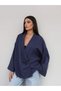 Ruched Detailed Double-Breasted Blouse - 4