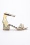 Gold Girls' Broken Glass Heels Shoes - 4
