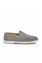 Light Gray Genuine Leather Stylish Comfortable Espadrille Men's Casual Shoes Loafer 6K020-217 - 2