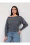 Boat Neck Knit Sweater