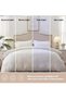 INFOSUN Duvet Cover Set King Size 4 Pcs, Include 1 Quilt Cover 220 x 240cm & 2 Pillow Cases 50 x 75c - 5