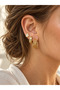 Nola Design 3-Piece Earring Set for Women Ecru - Gold Color - 2