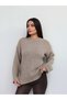 Glitter bicycle collar oversize sweater