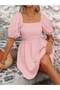 Rochie mini, roz - 5
