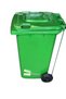 MARCOLO 240L Wheelie Dustbin with Side Pedal, Green, UV Resistant HDPE Outdoor Waste Bin with Wheels - 3