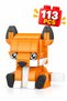 113 Piece Mini Block Fox Figure Building Set 3D Animal Toy for Ages 6+