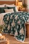 Winter 100% Cotton Jacquard Throw & Blanket - Sofa Shawl 140X210Cm - 3