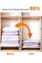 O2. Vacuum Storage Bags for Clothes, 10-Pack Space Saver Bags with Hand Pump, Vacuum Compression Bag - 4