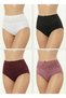 Special Mold Lace Detailed 6-Pack Mixed Color Gathering Bato Panties