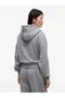 Women's Gray Sweatshirt with Brand Logo, Suitable for Daily Use - 3