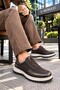 Lightweight Thick Sole Oiled Genuine Leather Orthopedic Daily Stylish Men's Shoes