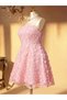 Rochie mini, roz - 4