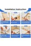 2 Pcs Extendable Closet Shelf, Adjustable Storage Rack, White Wardrobe Cupboard Compartment Separato - 6
