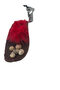 Statement Handmade Pendant from Elements – Red Feathers and Shells - 5