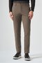 Light Beige Side Pocket Textured Slim Fit Cotton Chino Trousers 1003265154 - 2