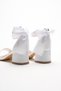 White Girls' Glittery Heeled Shoes - 3
